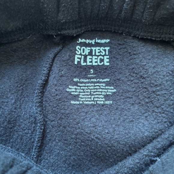 Jumping Beans Softest Fleece Gray and Black Kids' Joggers - Set of 2 Sweatpants - Picture 2 of 5